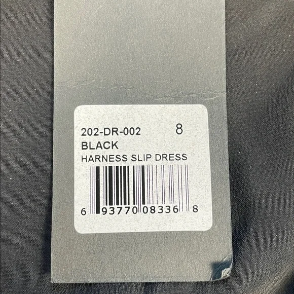 NWT Kiki De Montparnasse Harness Slip Dress Black Strappy Sz 8 - Picture 12 of 12